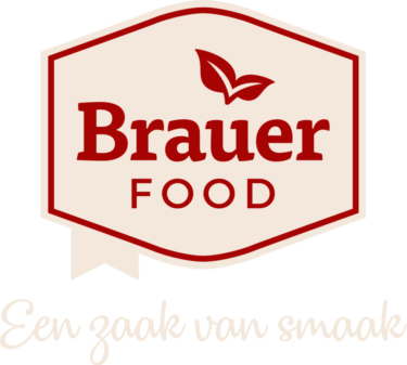 Logo Brauer Food Payoff Lichtbeige